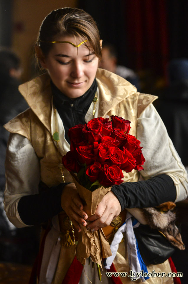 Cyndra with Flowers