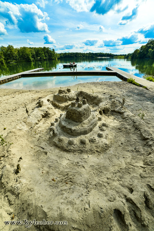 Sand Castle on the Beach