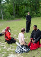 Otagiri, Warren and Tomatsu training with Master Shen